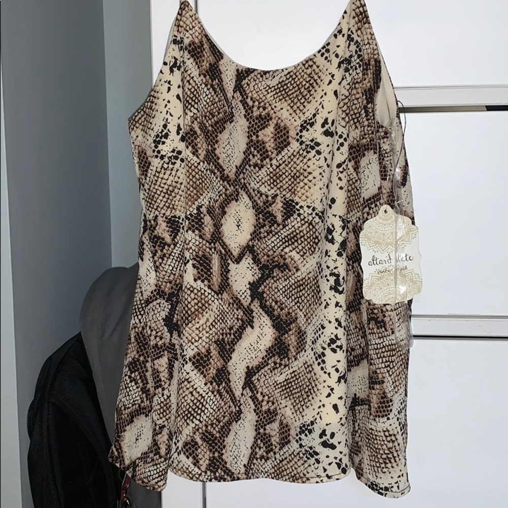 Snake skin tank top